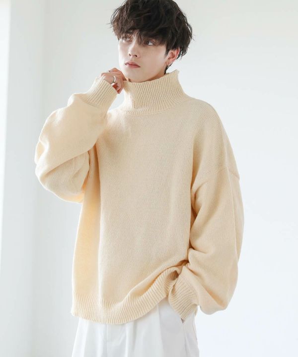 オーバーサイズウォッシャブルタートルネックニット | ASTRONOMY