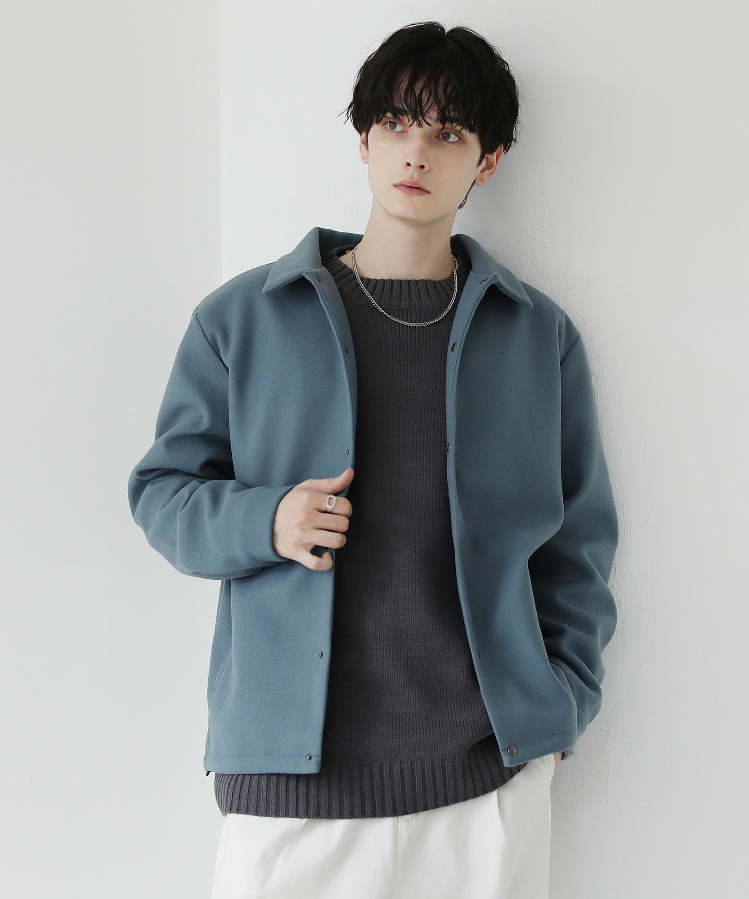 ルーズベーシックメルトンコーチジャケット | ASTRONOMY