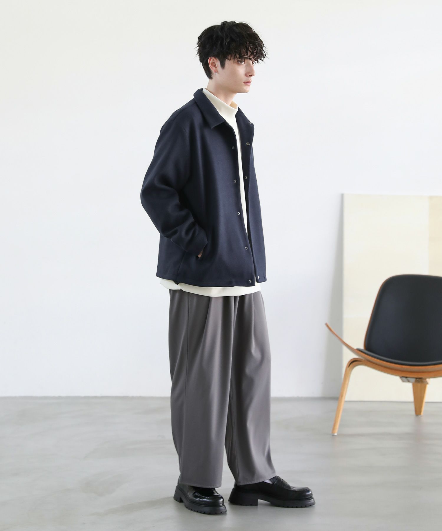 ペレペレ　メルトンコーチジャケット　XL 美品 ルーズベーシックメルトンコーチジャケット | ASTRONOMY