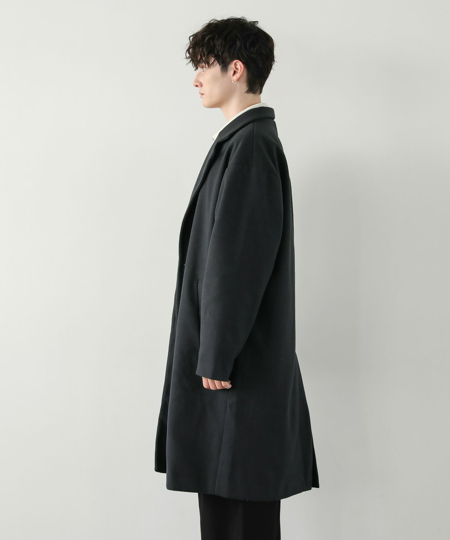 ルーズベーシックメルトンチェスターコート | ASTRONOMY