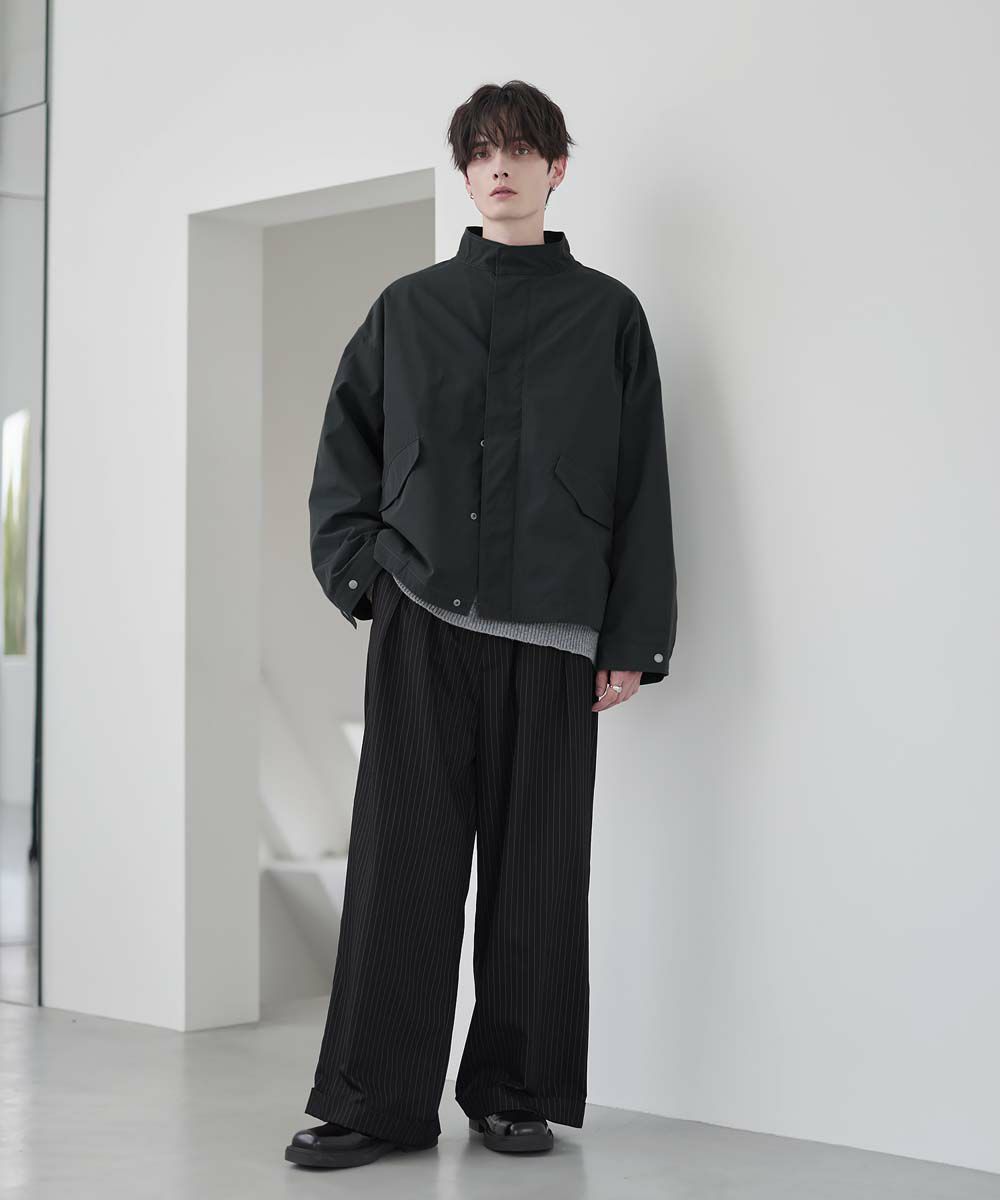 【新品同様】EDIFICE ジップアップブルゾン カーキ Mサイズ EDIFICE｜エディフィスのジャケット/アウター（グリーン・カーキ