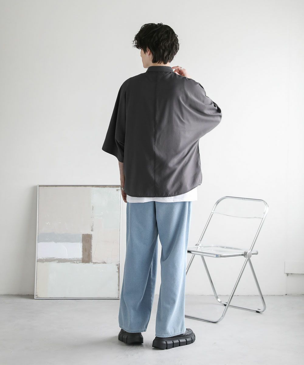 全2色】メッシュドルマン半袖シャツ（A柄） 43702301 | VARG