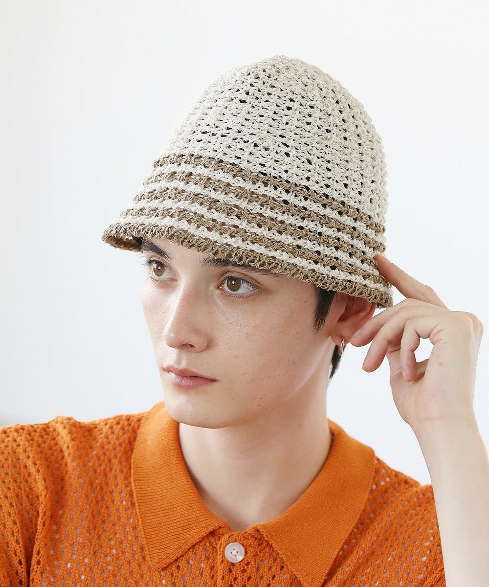 クロシェ編みライン入りバケットハット | ASTRONOMY