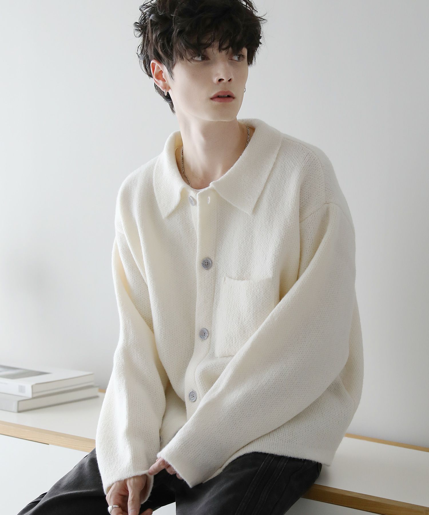 acne studios シャツカーディガン 襟付き 252129M200003_1.jpg