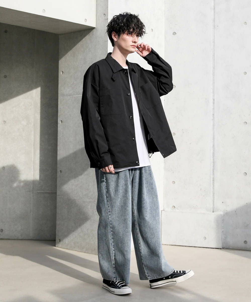 r*i様 STONE  ブラック　シャツジャケット　Lサイズ　gho アウトレット】STONE ISLAND ストーンアイランド シャツジャケット