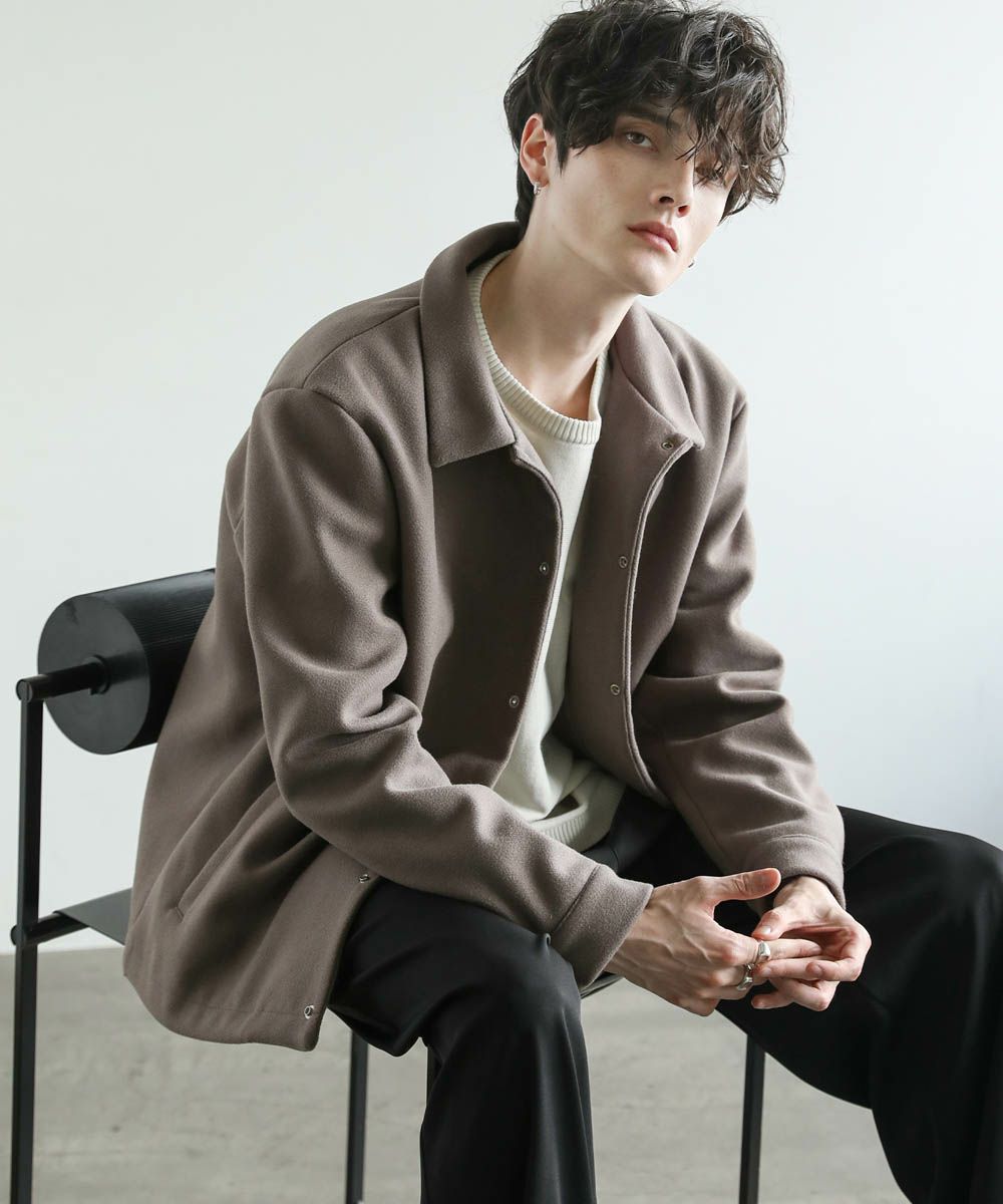 ルーズベーシックメルトンコーチジャケット | ASTRONOMY