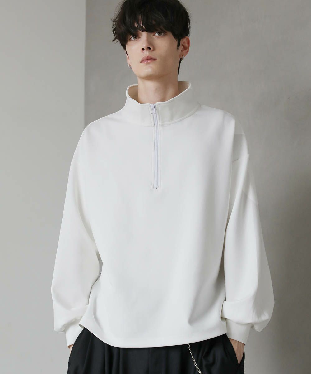 コットンポンチハーフジップカットソー | ASTRONOMY