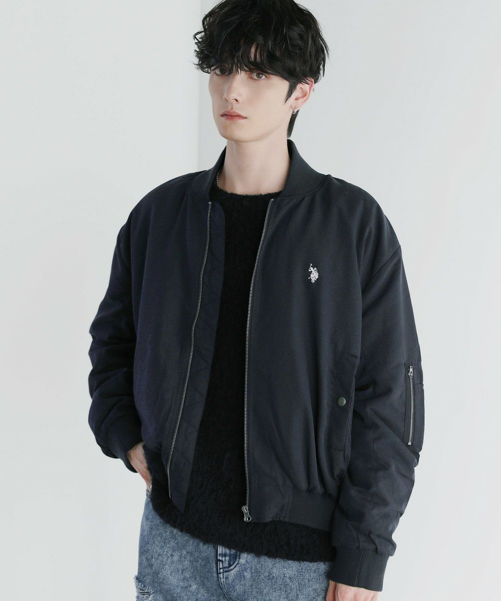 U.S. POLO ASSN. スタジャン M U.S. POLO ASSN./別注 ワッペンロゴスタジャン【限定展開