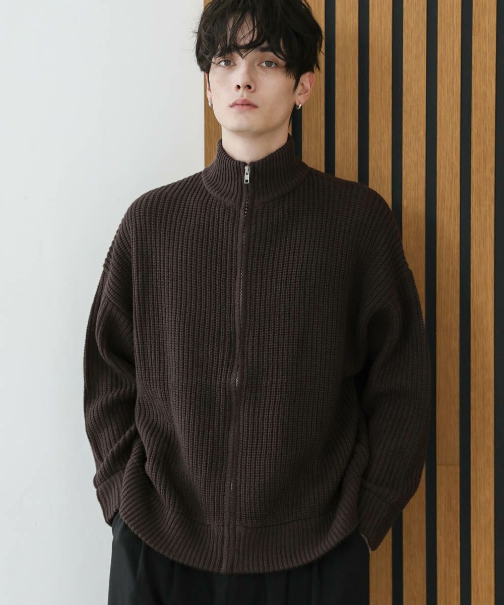 ビッグシルエット畦編みショート丈ドライバーズニット | ASTRONOMY