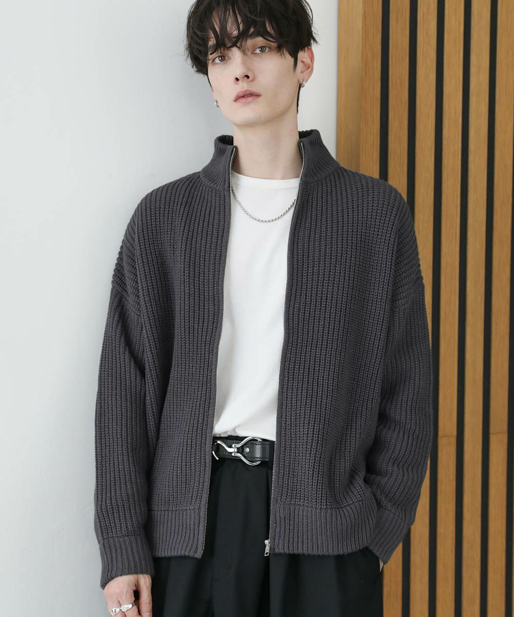 ビッグシルエット畦編みショート丈ドライバーズニット | ASTRONOMY