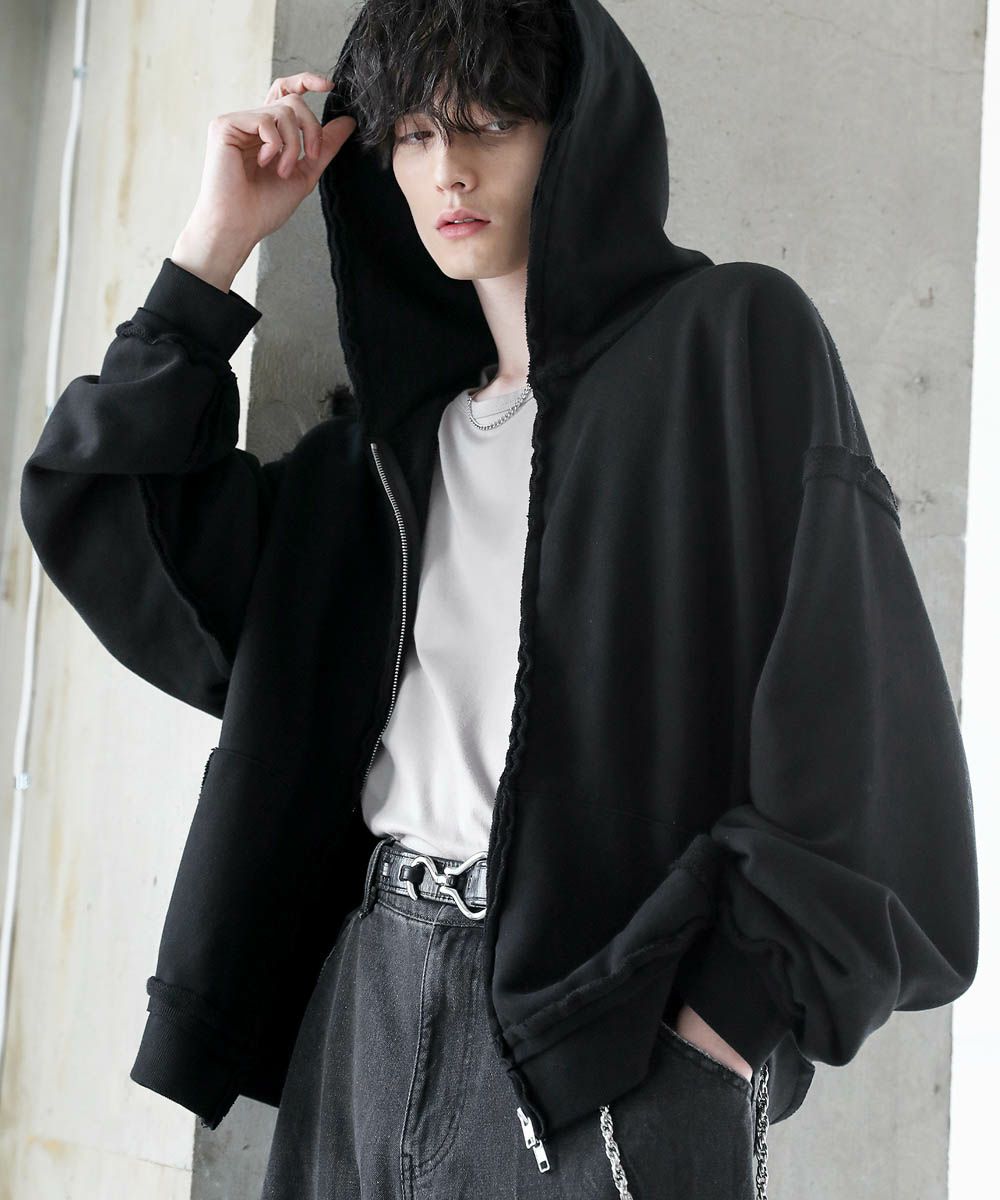 ピグメントスウェットフリンジZIPパーカー | ASTRONOMY