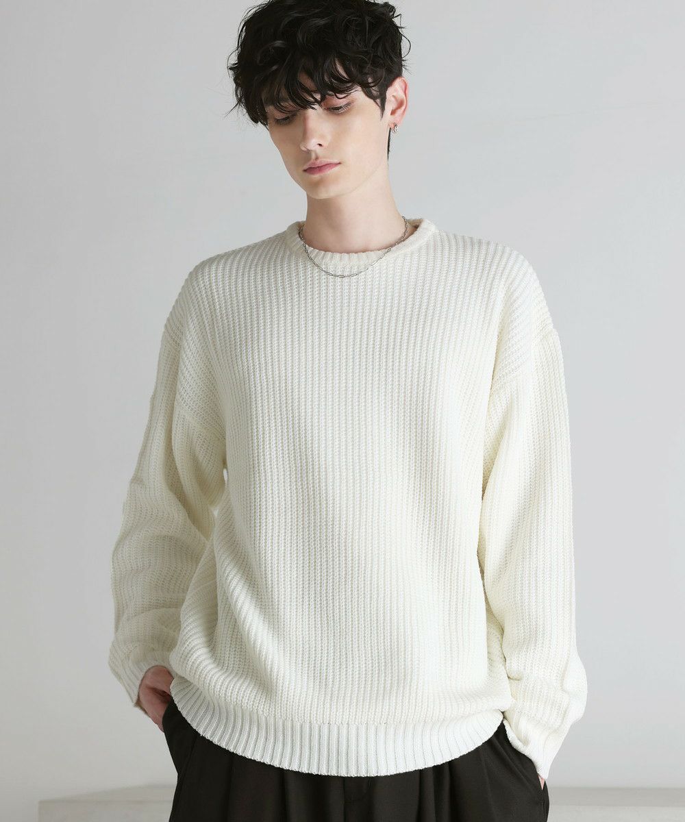 畦編みクルーネックニット | ASTRONOMY