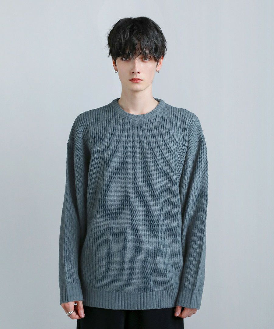 畦編みクルーネックニット | ASTRONOMY