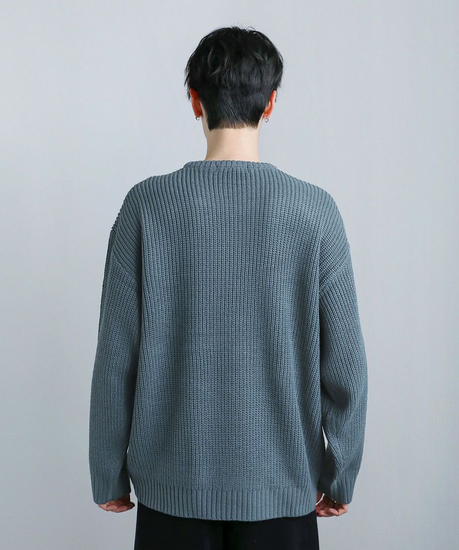 畦編みクルーネックニット | ASTRONOMY