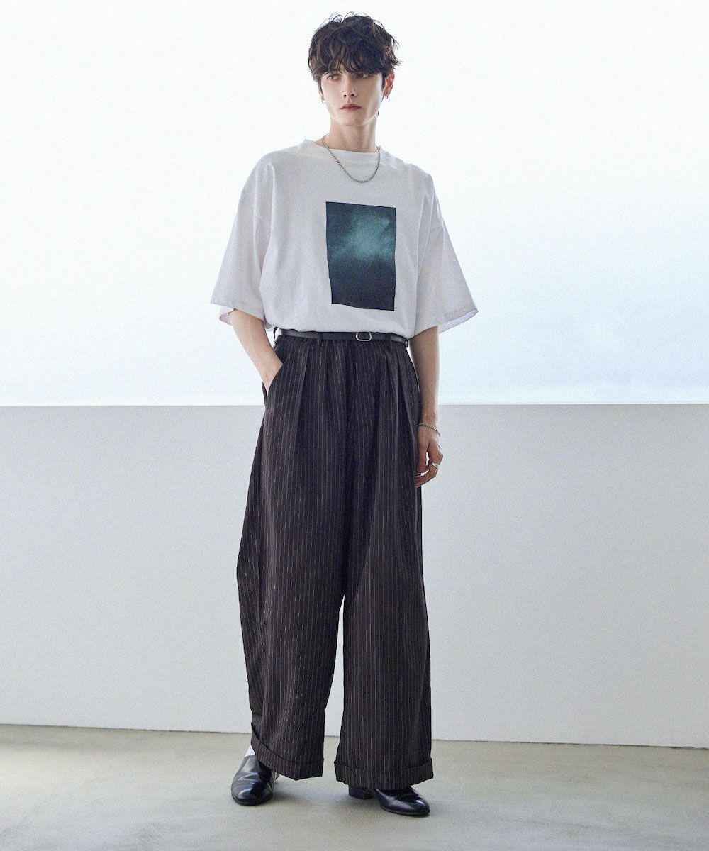 l.g.b. グラデーション カットソー ロンT ニット archive ビンテージ加工グラフィックTシャツ グラデーション/総柄