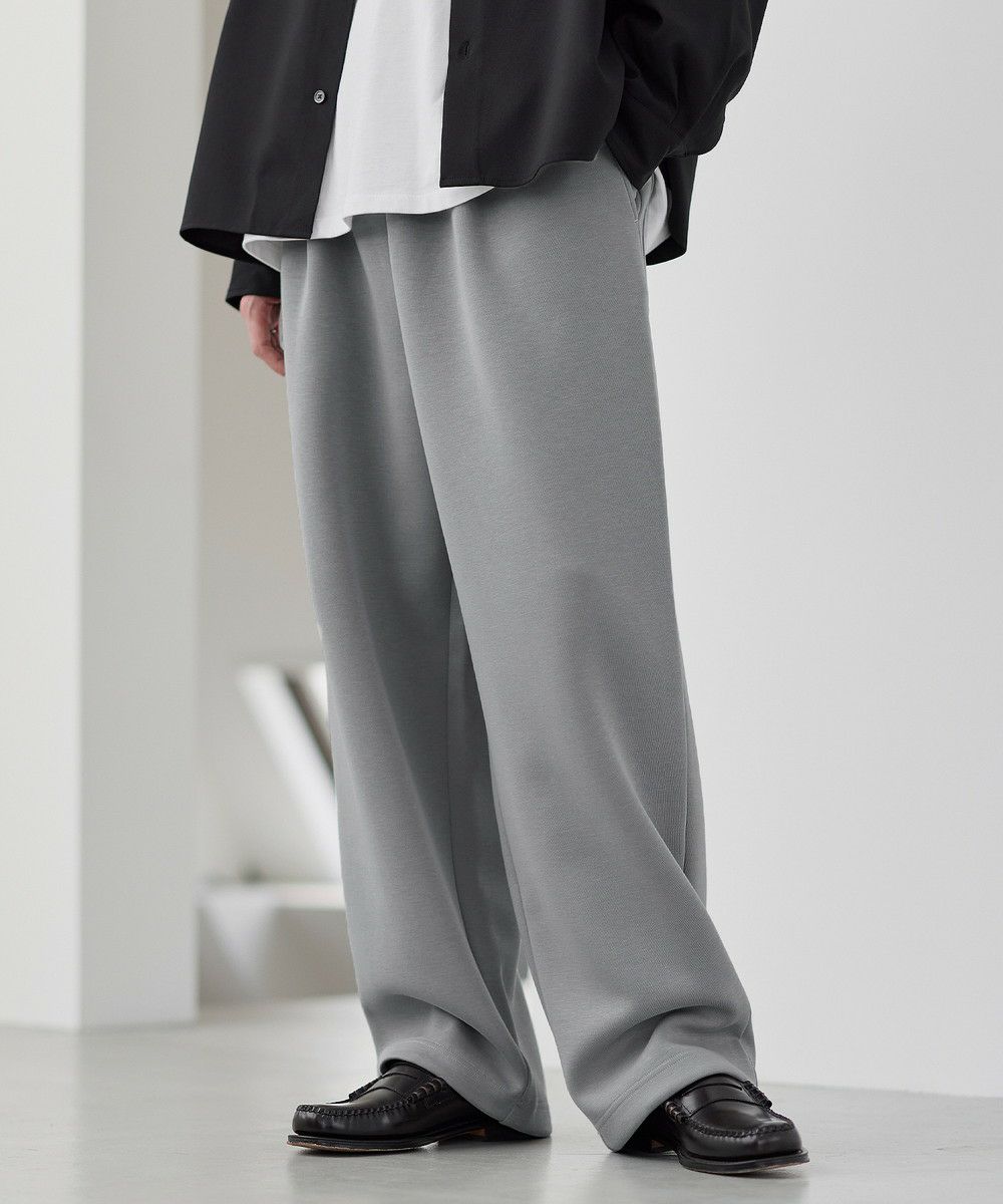 イージーケア】コットンポンチ2タックスウェットワイドパンツ | ASTRONOMY