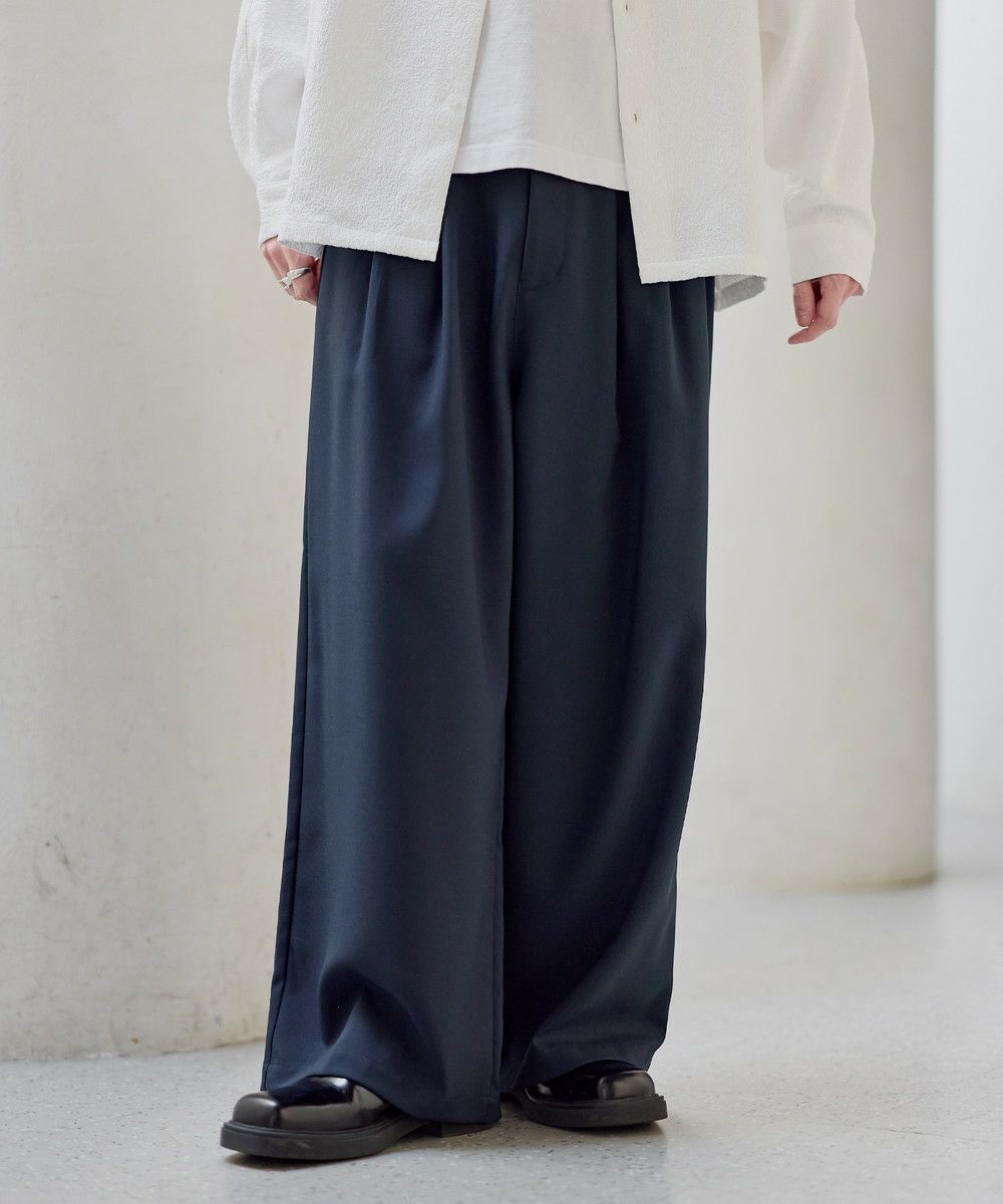 防シワ】2タックワイドストレートバギースラックス | ASTRONOMY