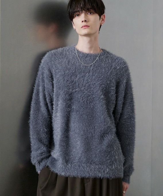 ナイロン混ミックスシャギーニット | ASTRONOMY