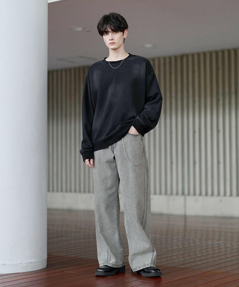 ピグメント加工ヘビーウェイトクルースウェット | ASTRONOMY