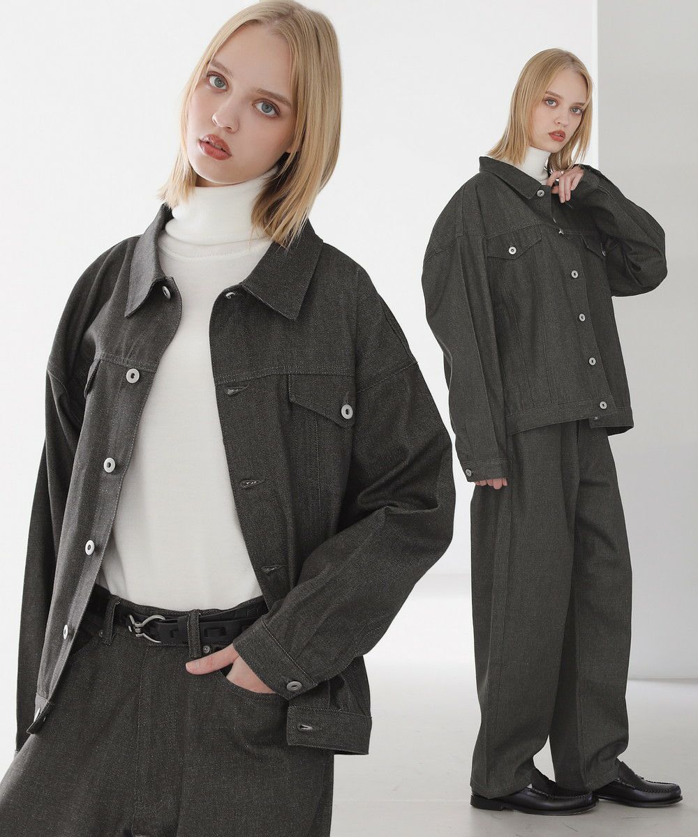 【KURO】セットアップ　デニム　トラッカージャケット セットアップ 2点セット】デニム/コーデュロイ トラッカージャケット+