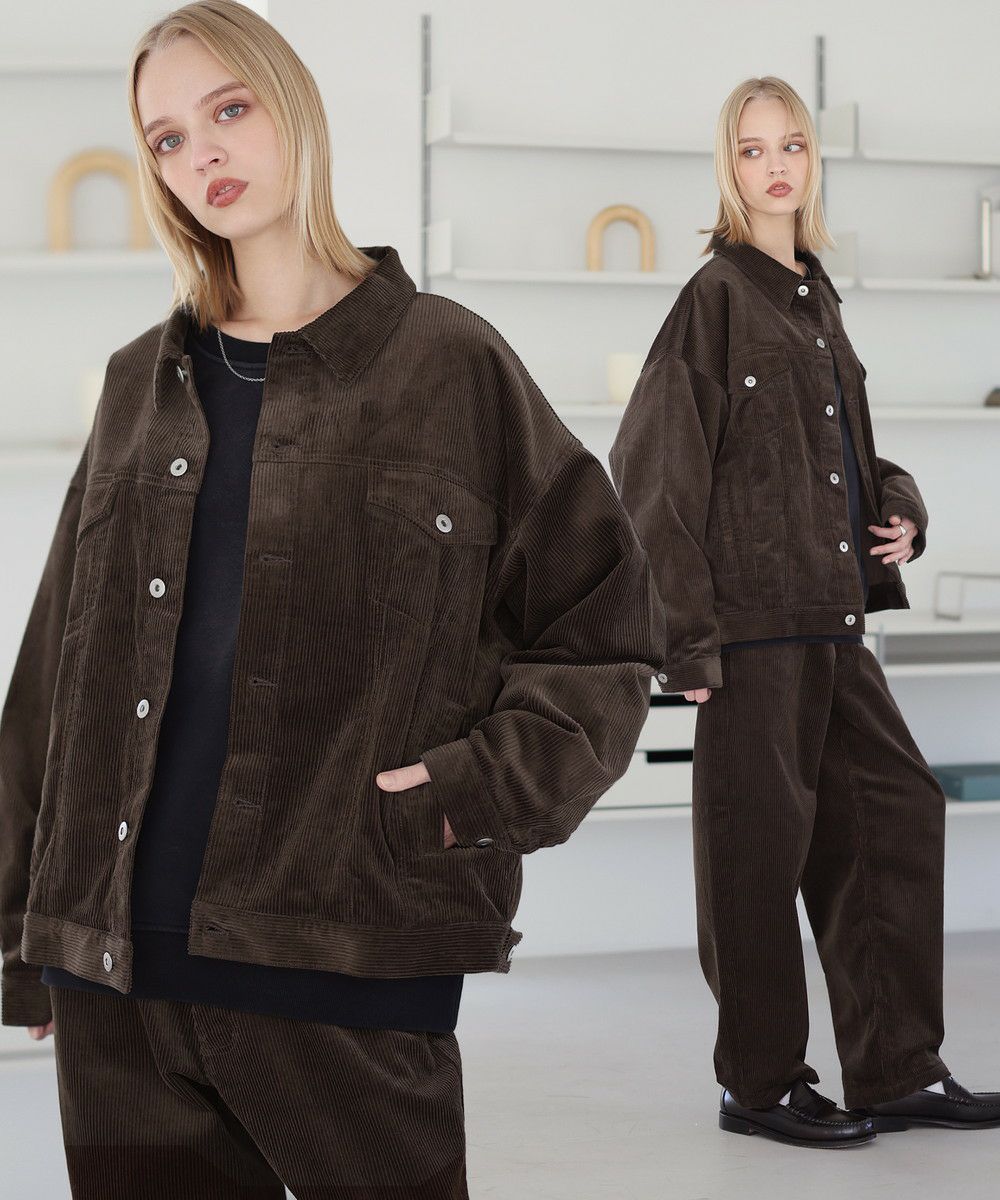 セットアップ 2点セット】デニム/コーデュロイ トラッカージャケット+