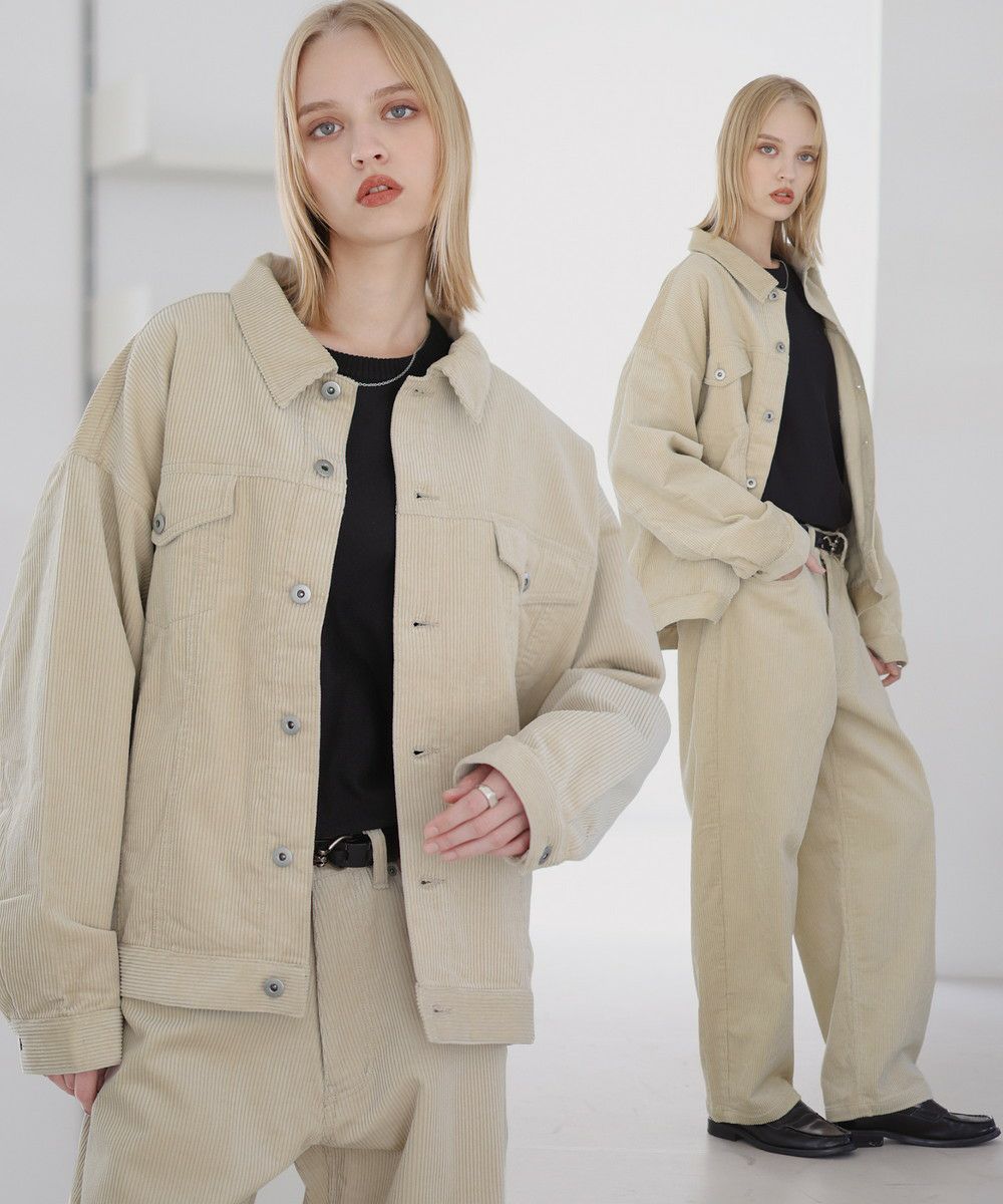 セットアップ 2点セット】デニム/コーデュロイ トラッカージャケット+