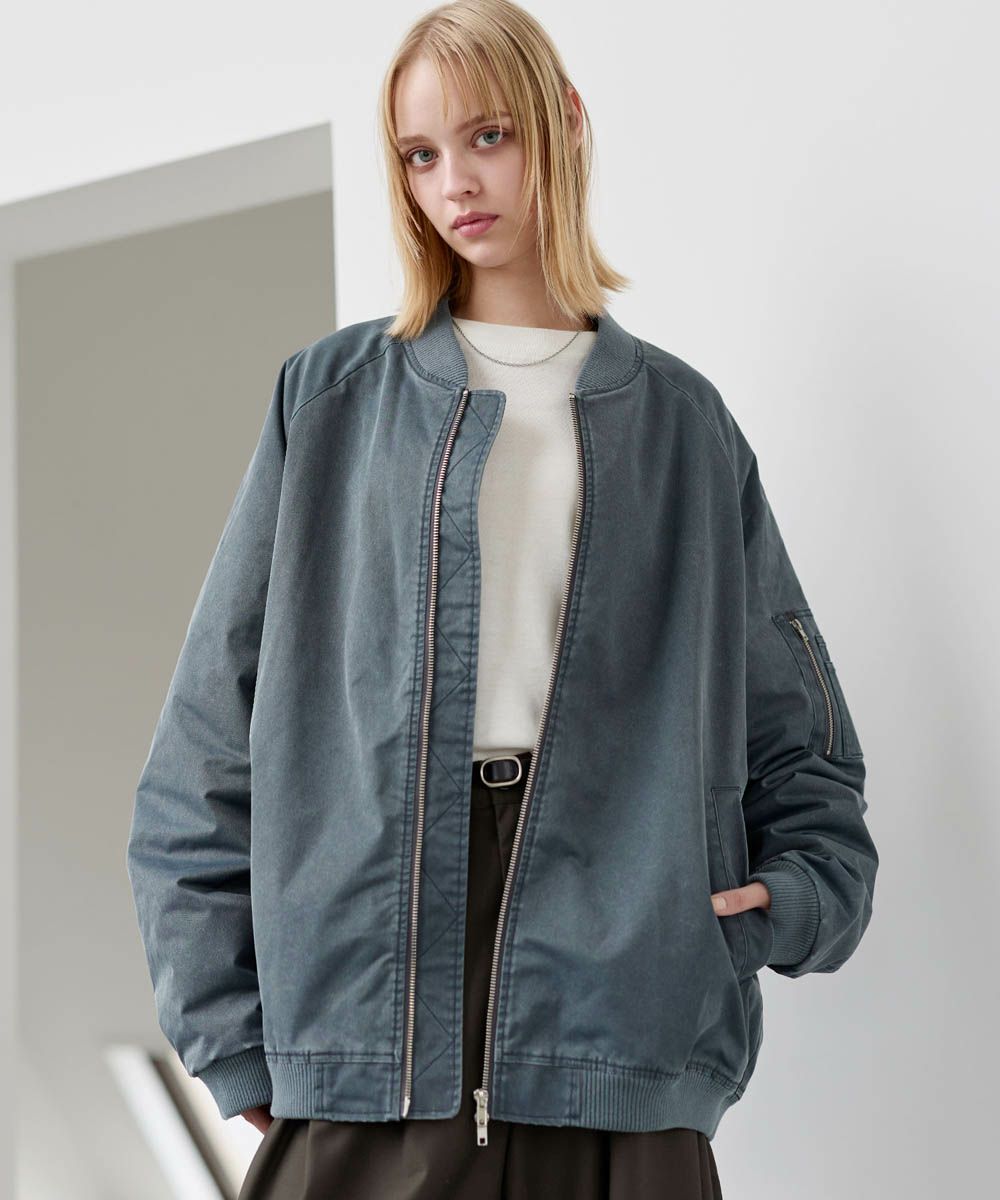 ヴィンテージ加工ビッグMA-1ボンバージャケット | ASTRONOMY