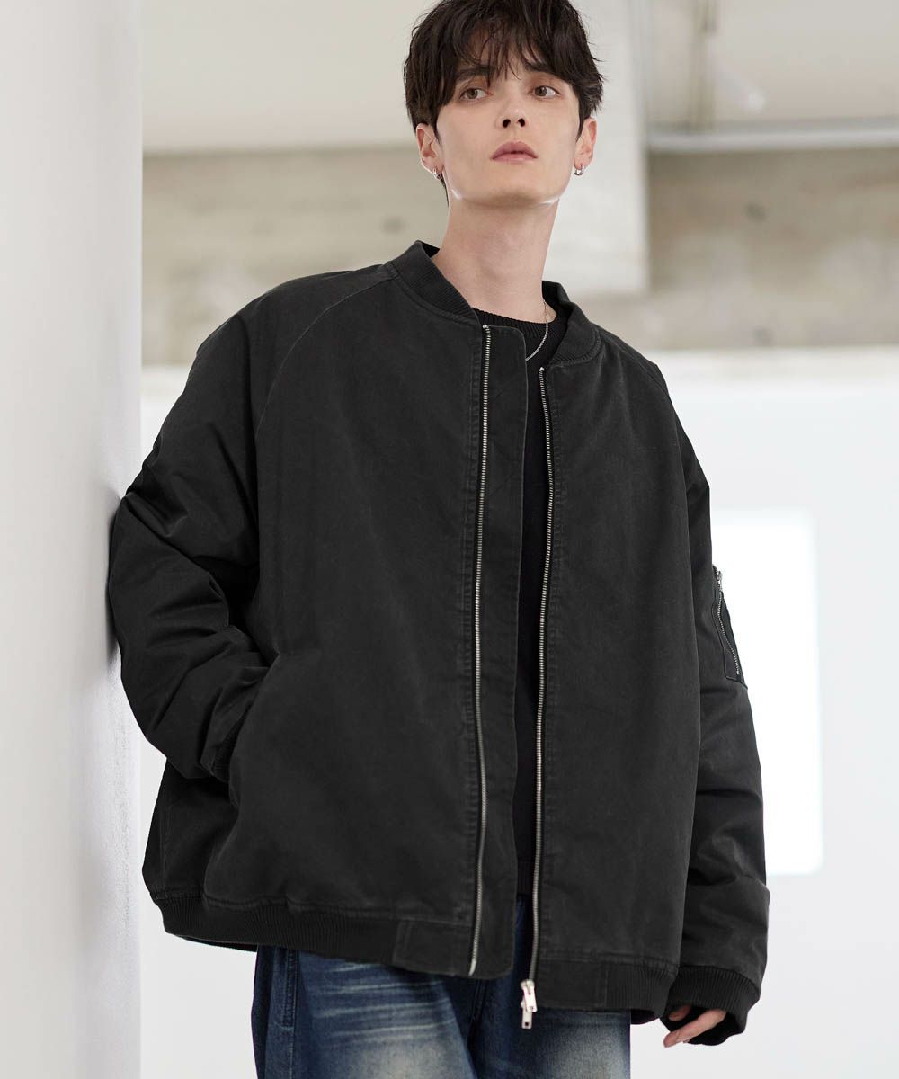 ヴィンテージ加工ビッグMA-1ボンバージャケット | ASTRONOMY