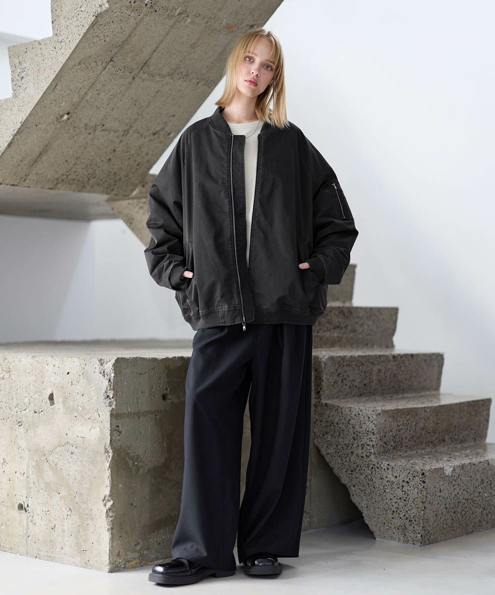 ヴィンテージ加工ビッグMA-1ボンバージャケット | ASTRONOMY