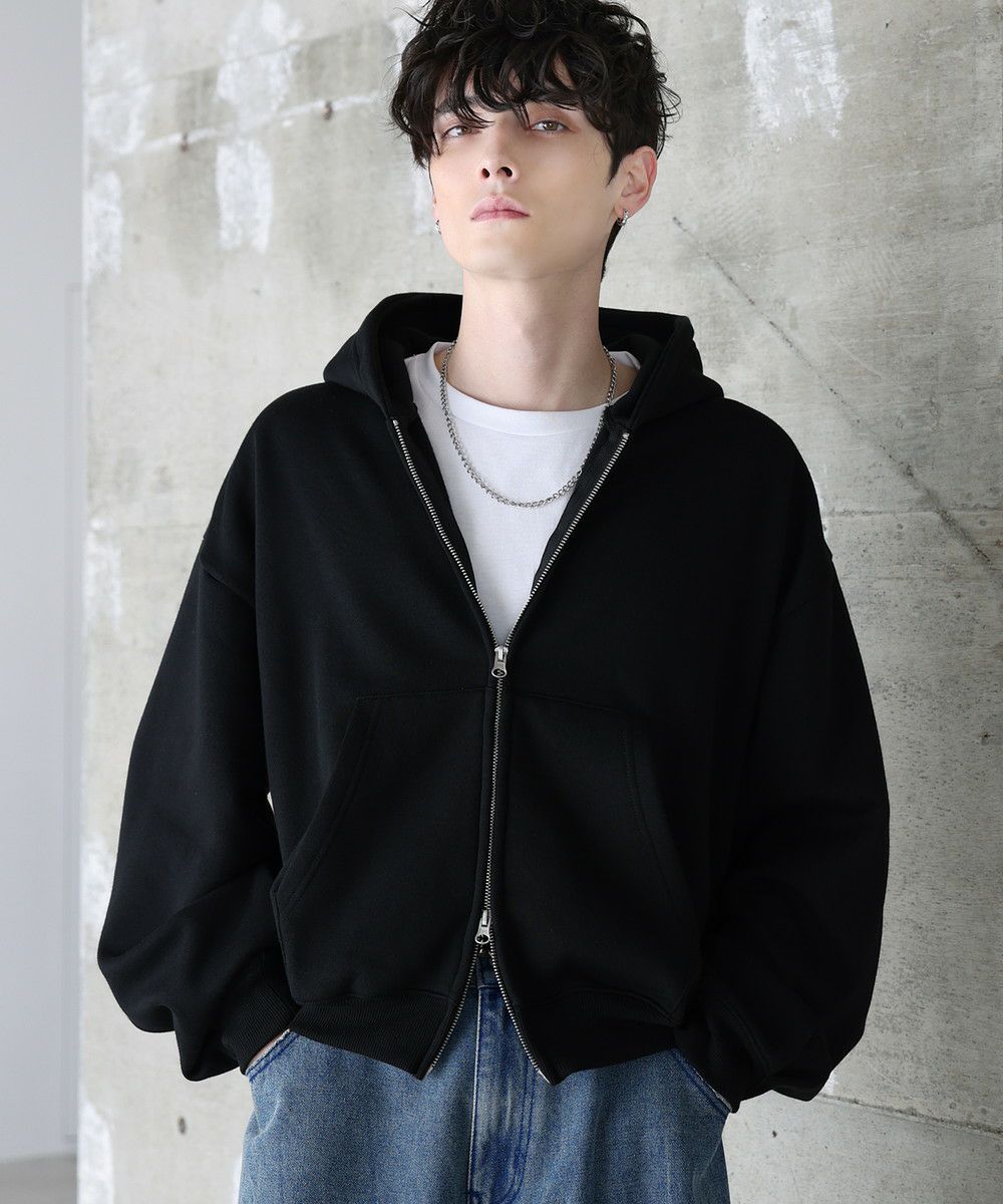 短丈】袖タックダブルZIPパーカー | ASTRONOMY